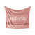 Victoria Blanket - Personalized Plush Fleece Pink Throw with Name, Custom Soft Cozy Warm Blanket, Customized Birthday, Holiday Present Idea, 50x60 Inches