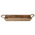 47th & Main Mango Wood Small, Wood Tray with Beaded Handles