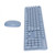 2.4GHz Wireless Computer Keyboard and Optical Mouse Combo BT Connection Ultra Thin Mice Keyboard Set for Windows PC Computer Laptop (Blue)
