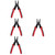 OSALADI 4pcs Wire Strippers Stripping Pliers Side Cutting Nose Pliers Hand Wire Pliers Cable Stripping Tool Needle Nose Pliers Nippers Tool Wire Crimper Multifunction 50# Steel Long Chain
