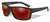 Harley-Davidson Men's Slick Sunglasses, Red Mirror Lens/Black Frames HASLK11