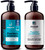 Medicated Psoriasis Shampoo and Conditioner Set - Salicylic Acid 3% and Peat Mud Shampoo together with Argan and Olive Oil Condtioner. 2 x 13.5 fl. Oz