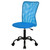 Home Office Chair Mid Back Mesh Desk Chair Armless Computer Chair Ergonomic Task Rolling Swivel Chair Back Support Adjustable Modern Chair with Lumbar Support (Blue)