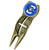 NCAA Creighton University Bluejays - Crosshairs Divot Tool - Gold