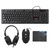 Wired Gaming Keyboard Mouse Combo, Wired Keyboard Mouse Headset Set Gaming Backlight Keyboard for Laptop Computer (#1)