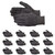 ATERET 36 Pairs Brown Jersey Versatile Work Gloves Lightweight, Durable, Comfortable
