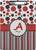 Personalized Red & Black Dots & Stripes Clipboard (Letter Size)