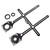 KDABJD Template 6 Folding Aluminium Alloy Angle Finder Measuring Ruler Perforated Mold Template Tool izer Locator Drill Guide Tile Hole