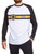 Calhoun Mens Officially Licensed NHL Striped Long Sleeve Rashguard (XX-Large, Boston Bruins)