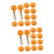 Abaodam 24 Pcs Halloween Lantern Halloween Hanging Ornament Chinese Paper Lanterns Japanese Ball Lantern Lamp Hanging Festive Lanterns Halloween Paper Lantern Pumpkin Iron Color Pendant