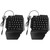 Mobestech 2 Pcs Keyboard Single-Hand Control Keypad Mix K15