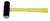 Nupla 27-530 Blacksmith's Double-Face Steel-Head Ergo-Power Sledge Hammer, 3 lb., 14" SG, Yellow/Black