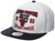 Mitchell & Ness Chicago Bulls NBA Back to Back to Back 1993 Snapback Hat Adjustable Cap - White/Black