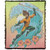 LOGOVISION Aquaman and The Lost Kingdom Blanket, 50"x60" Aquaman Waves Woven Tapestry Cotton Blend Fringed Throw Blanket