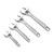 MAXPOWER 4PCS Adjustable Wrench Set, Heavy Duty Shifter Movable Spanner with Ergonomic Handle, Wide Jaw, Drop Forged Cr-V Steel, Chrome Finish, Metric/SAE, Includes 6 Inch, 8 Inch, 10 Inch, 12 Inch