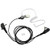 abcGoodefg Covert Acoustic Tube Bodyguard Earpiece Headset with Microphone for Yaesu Vertex VX-231 VX-140 VX-400 Two Way Radio Walkie Talkie