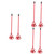 Mikikit 6 Pcs Paint Shaker Paint Paddle Mixer Paint Mixer Rod Paint Mixing Rod Cement Stirring Rod Mixing Drill Portable Blender Cement Mixing Paddle Mixer Truck High-carbon Steel Mortar