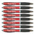 HEYZARDA Personalized Pens with Name Text Icon Logo Engraved for Business School Office Custom Ballpoint Pen 50 100 Pcs Optional, Red