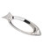 EQUALIZE Dinner Plate Creative Stainless Steel Dinner Plate Restaurant Oval Steamed Fish Plate Fish-shaped Snack Dessert Plate Kitchen Tray Fruit Snack Plates