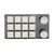 FOSA 12 Keys and 2 Knobs, One Handed Gaming Keyboard with Programmable Keys, Dual Mode PC Keypad Macro Keys Blue Switch Mechanical Keyboard for Gaming (White)