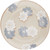 aito Seisakusho 266148 Nordic Flower Curry Plate, Pasta Plate, Approx. 8.3 inches (21 cm), Gray, Floral Pattern, Stylish, Nordic, Tableware, Mino Ware Dishwasher, Microwave Safe, Made in Japan