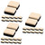 Operitacx 36 Pcs Mini Blackboard Eraser Chalk Duster Dustless Chalkboard Eraser Small Blackboard Eraser Chalkboard Eraser for Kids Kid Erasers Dry Eraser Bulk Office Marker Pen Wooden