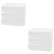 LALAFINA 2 Sets Pack bathroom paper tissue paper towel table tissue toilet paper white Commercial