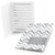 Big Dot of Happiness Chevron Gray - Fill-in Baby, Bridal Shower or Birthday Party Invitations (8 Count)