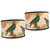 Abaodam 2pcs vintage bamboo lampshade bamboo lamp shade bird lamp shade Chandelier Lamp Shade drum lampshade clip pendant lamp shade rustic lampshade retro Lantern e27 wrought iron Rattan