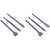 VILLCASE 6 Pcs Tile Bits for Drill Electric Chisel Demolition Hammer Chisels Rotary Hammer Drill Concrete Chisel Flat Chisel Sds Plus Chisel Sds Chisel Bit Sds Plus Bits Electric Hammer Set