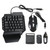 One Hand RGB Gaming Keyboard and Mouse Combo, USB Wired LED Backlit Single Hand Keyboard with Wrist Rest, Mechanical Feeling Mouse and Keyboard with Converter, for PS3, PS4, Xbox