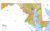 Maryland ZIP Code Map with Counties - Standard - 36" x 22.25" Laminated