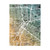 Trademark Fine Art Houston Texas City Street Map Teal Orange by Michael Tompsett, 14x19 Trademark Fine Art Houston Texas City Street Map Teal Orange by Michael Tompsett, 14x19