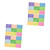 NUOBESTY 2pcs 18 Sticky Notes Business Memo Pad Message Record Memo Pads Post Stickies Office Memo Pads Pastel Sticky Small Memo Note Pad Self Stick Notes Student Use Paper Pocket Stickers