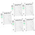 5 Sets Message Writing Board Weekly Schedule Whiteboard Weekly Planner Board Whiteboard Message Board Dry Wall White Board for Fridge Write Board Acrylic Student Memorandum Wedding
