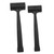 Veemoon 2 Pcs Rubber Ball Hammer Rubber Mallet Furniture Jewelry Hammer Rubber Mechanics Tools Construction Mallet Rubber Mallet Hammer Installation Rubber Hammer Steel Glass Ceramic Tile