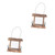 Happyyami 2 Pcs Wooden Bird Feeder Automatic Bird Feeder Hummingbird Feeder Bird Cage Hanging Bird Feeders Bird Feeding Station Wild Bird Feeder Bird Hut Stainless Steel Feeding Tray Outdoor
