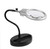 Magnifiers, Large Magnifying Glass Stand 2.25X 5X Desktop Magnifier with Led Jumbo Lens Hands Free Magnifying with Light for Reading Inspection Solden