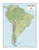 National Geographic: South America Physical Wall Map - 22 x 28 inches - Laminated