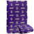 James Madison University Dukes Blanket, 50"x60", Logo Pattern, Silky Touch Super Soft Throw
