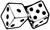 BIKERSTUFFUS Rolling DICE Helmet Sticker Hard HAT Sticker Laptop Sticker Toolbox Sticker Window Sticker
