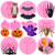 Zixiang Halloween Cupcake Fondant Molds Silicone Skeleton Hand Tree Owl Pumpkin Skull Spider Bat Ghost Molds For Halloween Cake Decorating Chocolate Candy Mold Gum Paste Polymer Clay Resin Set Of 9