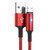 CactusAngui Charger 5A Micro USB Type-C Fast Fast Data Transfer Braided Cable Charging Cord Compatible with Android Phone - Red 1M Type-c