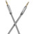 Ventev Auxcable, 4' Data Cable for Aux Port Compatible Devices - Retail Packaging - Gray