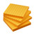 Lined Sticky Notes 3x3 Sticky Notes with Lines Self-Stick Notes Bright Color 4 Pads 90 Sheets/Pad (Orange)