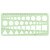 BokWin Circle Templates Measuring Geometry Ruler Geometric Ruler Template for Office and School, Building Formwork, Drawing? Drafting