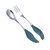 2Pcs Colorful Spoon Dessert Teaspoons Stainless Steel Sugar Cake Wing Fork Spoons Colorful Tea Spoon For Coffee Iced Tea Coffee Spoon