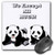 3dRose LLC 8 x 8 x 0.25 Inches Panda Hugs Mouse Pad (mp_55521_1)