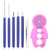 TIESOME 7 Pcs Paper Quilling Tools Slotted Kit, Assorted Sizes Rolling Curling Quilling Needle Pen for Art Craft DIY Paper Card Making Project Tools Multifunction Slotted Quilling Tool Set