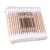 Beaupretty 100pcs Cleaning swabs applicator Cotton swabs for Makeup Cotton Tips Pointed Cotton swabs Cotton swabs with Wooden Sticks Cotton Stick White Cosmetic swabs Bamboo